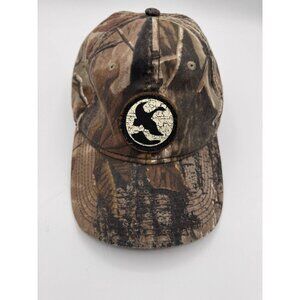 Gander Mountain Hat Outdoor Cap Strap Brown Camo Camouflage Hunting Adjustable
